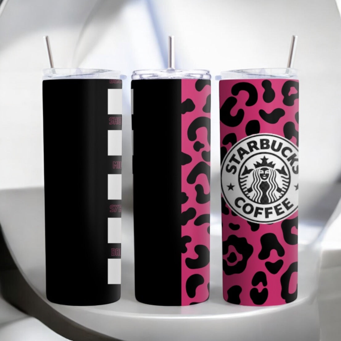 Leopard Print Skinny Tumbler