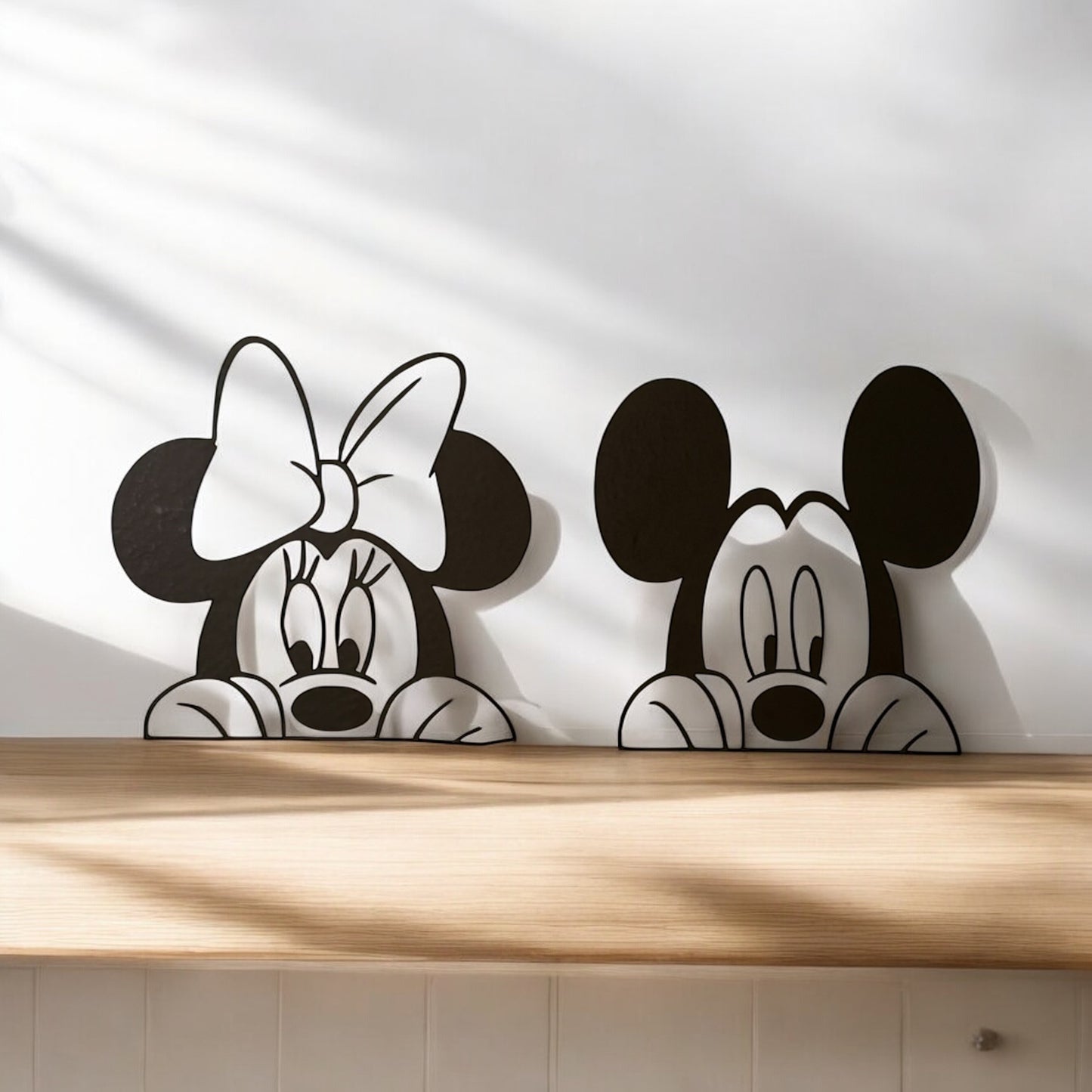 Minnie & Mickey Removable Wall Sticker Decal – Damage-Free Magic by Creative Luxury ✨