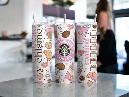 Cafecito Y Chismo 20 oz Skinny Tumbler