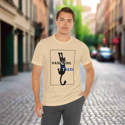 Hanging in there cat Tshirt, Cat Tshirt, Cat Mom, Cat Dad, Hanging Cat Shirt