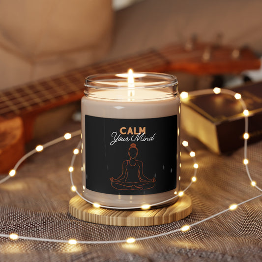 Calm your mind Scented Soy Candle, 9oz, Anxiety Candle, Overstimulation, ADHD, Relax, Calming Scents