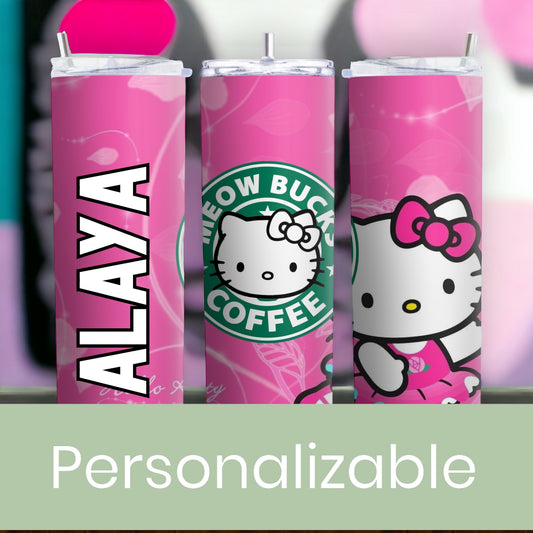 Personalizable Hello Kitty 20 Oz Skinny Tumbler