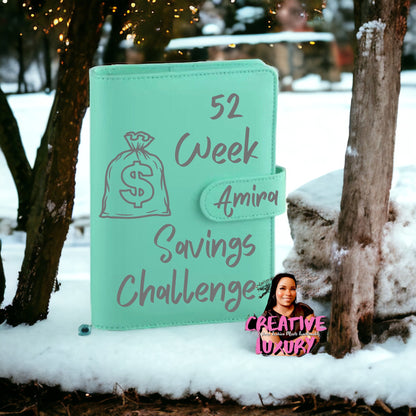 Personalized 52 Week Savings Challenge Budget Binder 💰