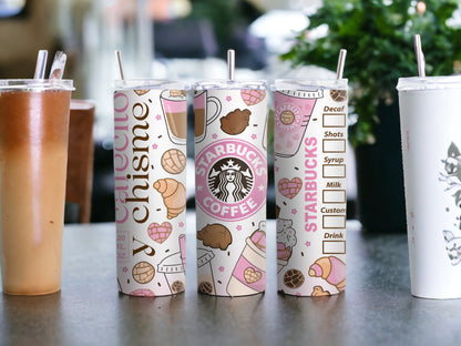 Cafecito Y Chismo 20 oz Skinny Tumbler