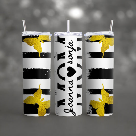 Mom Tumbler, Tumbler for Mama, 20 oz, Skinny Tumbler