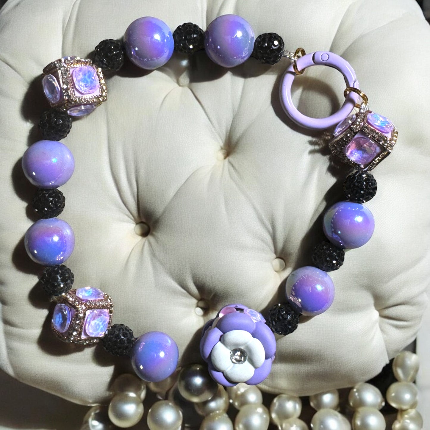 Purple Power Wristlet