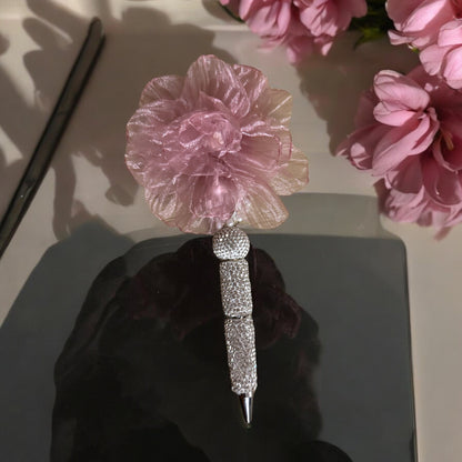 Enchanted Rose Bling Pen with Pearl and Crystal Accents