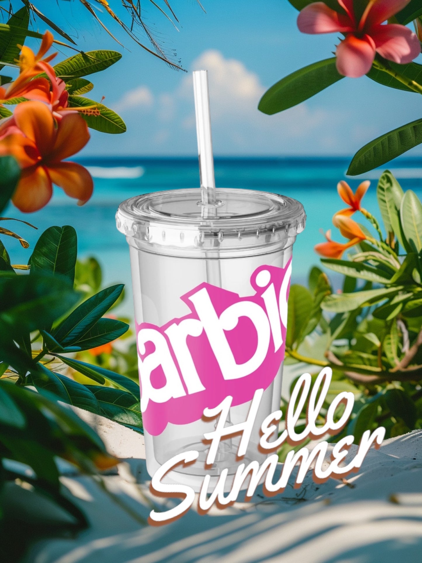 Barbie Acrylic Cup