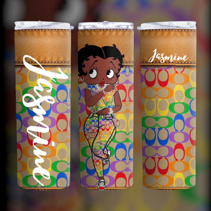 Betty Designer Inspired Skinny Tumbler