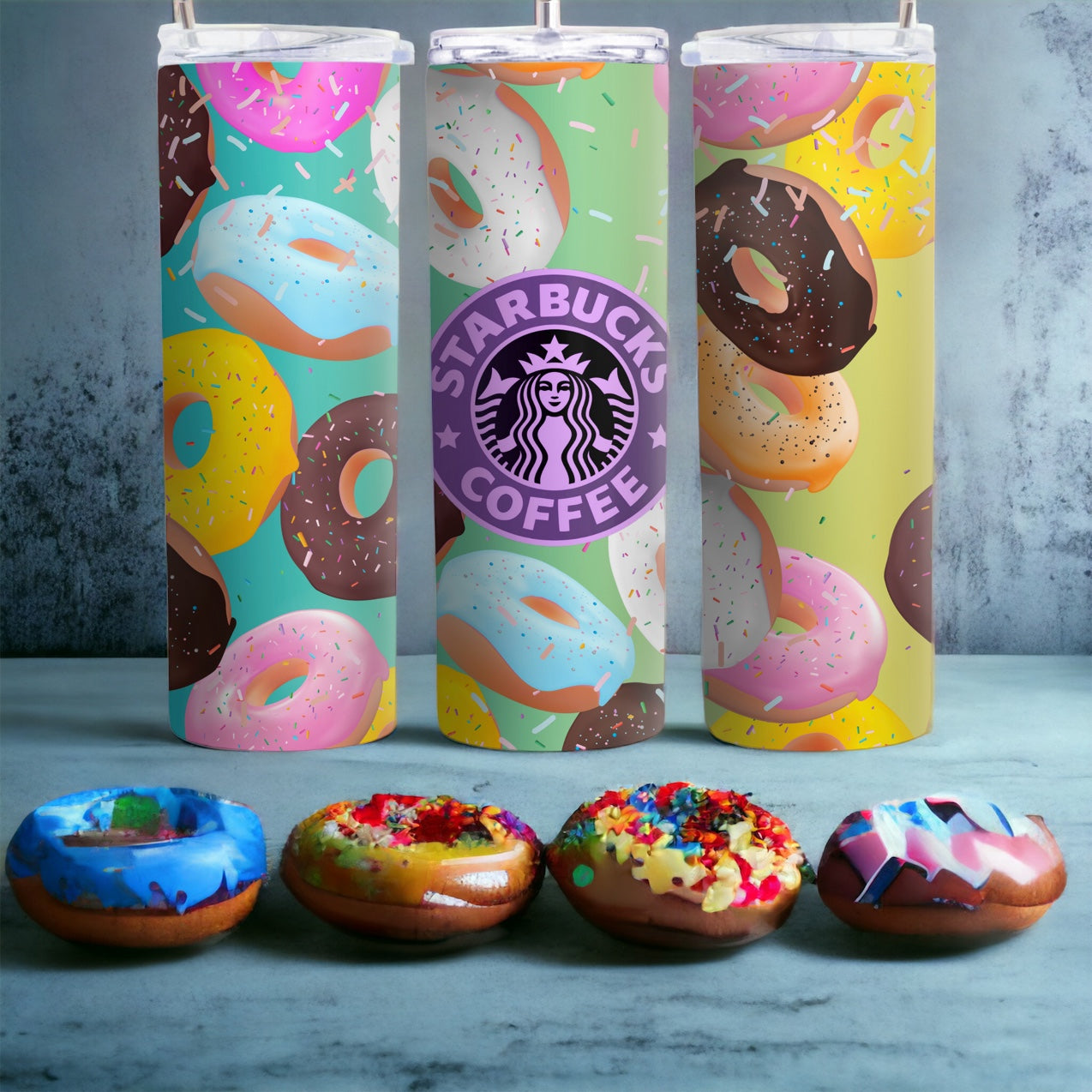 Starbucks Donut 20 oz Skinny Tumbler