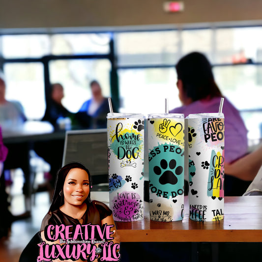 Puppy Love 20 oz Skinny Tumbler