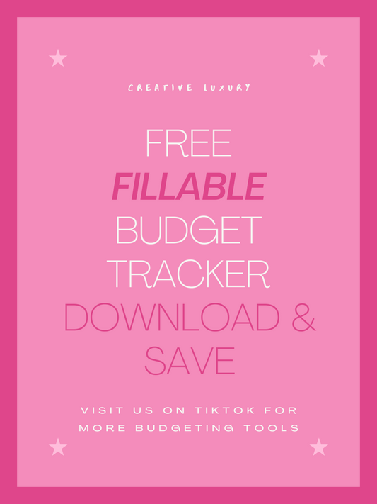 Fillable PDF Monthly Budget Sheet